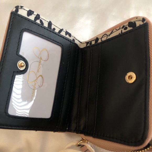 Jessica Simpson Jaclyn Small ZA Faux Leather Wallet Color Powder Blush NWT - Picture 11 of 14